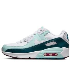 Nike Air Max 90 Teal and White Sneakers